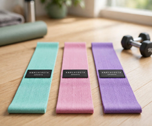 Load image into Gallery viewer, Fabric Resistance Bands — Set of 3 Levels
