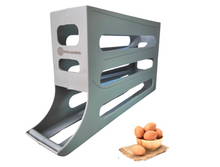 Load image into Gallery viewer, 4-Tier Egg Organizer — Automatic Rolling Dispenser
