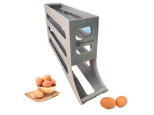 Load image into Gallery viewer, 4-Tier Egg Organizer — Automatic Rolling Dispenser
