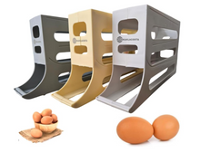 Load image into Gallery viewer, 4-Tier Egg Organizer — Automatic Rolling Dispenser
