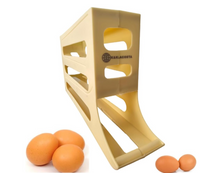 Load image into Gallery viewer, 4-Tier Egg Organizer — Automatic Rolling Dispenser
